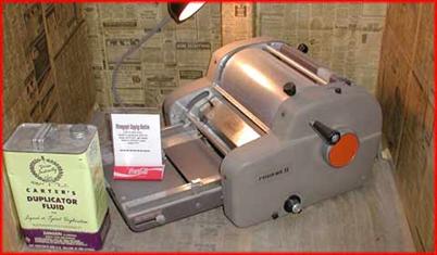 A mimeograph